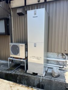 金沢市エコキュート入れ替え工事の施工後の写真【 石川県 野々市 白山市 かほく市 のエコキュートの事ならライフサワダ】