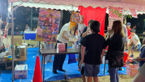 金沢市松村の夏のイベント夏祭りで松村第一町会子ども会主催の大人気くじ引き